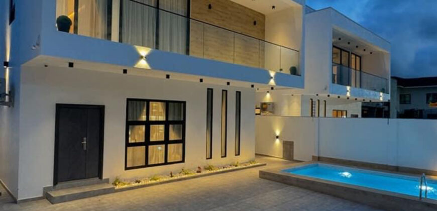 Stunning 4-Bedroom Home, Pool in East Legon Hills $400,000