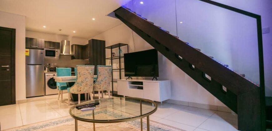 Fully furnished 2-bedroom duplex apartment at Cantonments.